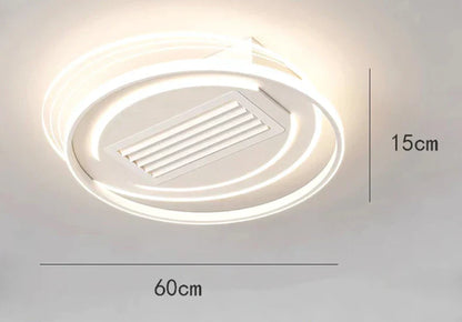 مروحة سقف غرفة نوم الأطفال DecorBites™ مع جهاز تحكم عن بعد وإضاءة - مروحة LED حديثة بدون شفرات