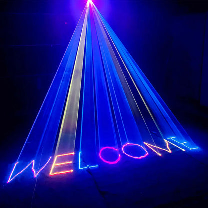 DecorBites™ 3D DJ Laser Lights RGB Colorful DMX Scanner Beam Xmas Party Disco Light