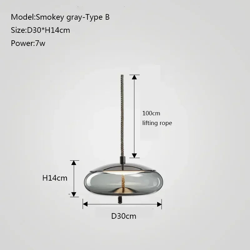 DecorBites™ Glass Chandelier Knot Pendant Lamp for Bedroom Kitchen Dining Room