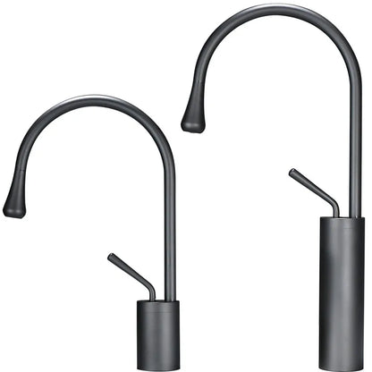 DecorBites™ Brushed Gold Basin Faucet Hot Cold Swivel Sink Water Crane