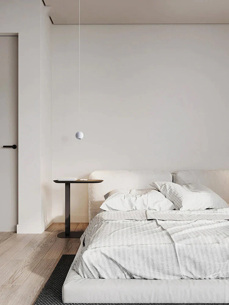 DecorBites™ LED Aluminum Ball Pendant Light: Minimalist Nordic Chandelier for Bedroom Decor