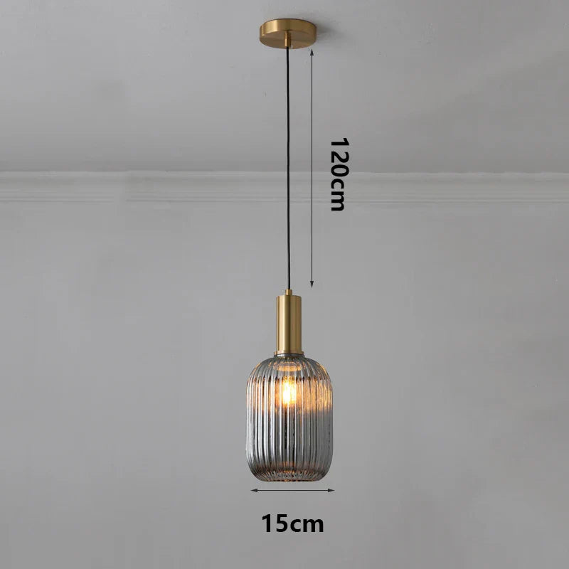 Modern Ring Glass Pendant Light