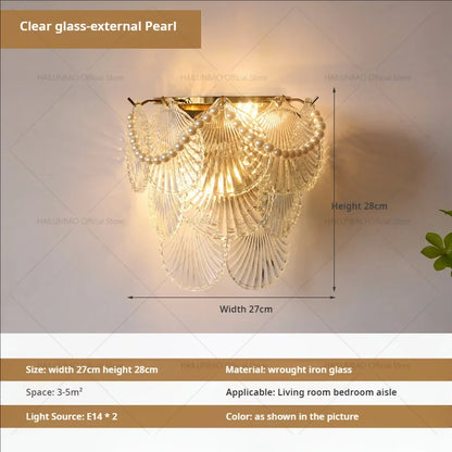 Lámpara de pared DecorBites™ Luxe de cristal para iluminación de pasillos, salas de estar, dormitorios y corredores.