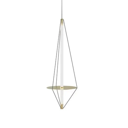 DecorBites™ Disc Pendant Light: Modern Minimalist LED Chandelier for Bedroom Decor