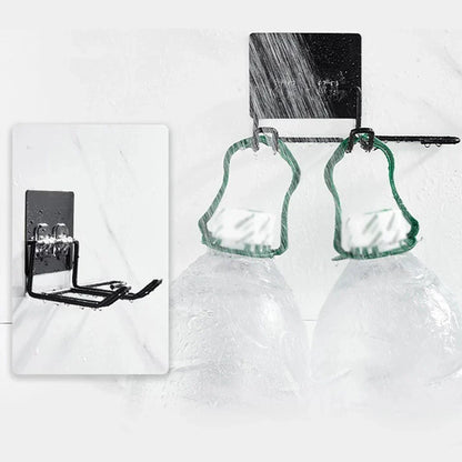 DecorBites™ Hair Care Organizer: Wall-Mounted Storage Shelf for Hair Dryer & Straightener