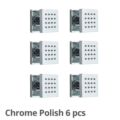 DecorBites™ Brass Square Body Spray Shower Jets for Luxury Spa Massage Experience