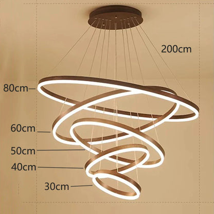 DecorBites™ Crystal Chandelier Stair Pendant Lamp Living Room Pendant Lights Interior Lighting