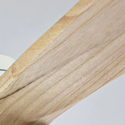 DecorBites™ 52 Inch Retro Ceiling Fan with Wooden Blades and 15W Ceiling Lights