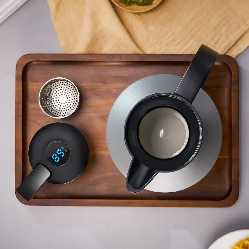 DecorBites™ Insulation Pot: Large Capacity Vacuum Flask with One Key Temperature Display