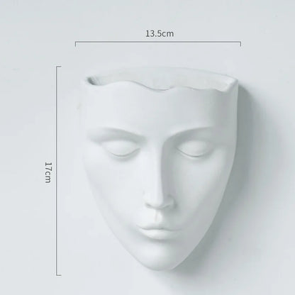 DecorBites™ Ceramic Wall-mounted Vase for Plant Pots and Flower Arrangement