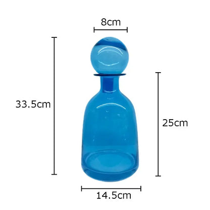 DecorBites™ Amber Glass Vase Hydroponics Desk Decoration Modern Home Decor