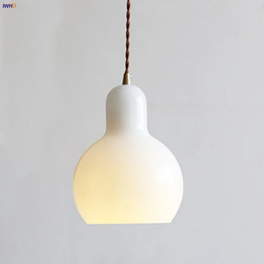 DecorBites™ Glass LED Pendant Lamp | Adjustable Nordic Hanging Light
