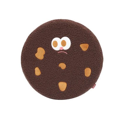 Decobites Teddy Hair Memory Foam Office Chair Cushion - Round Seat Pad