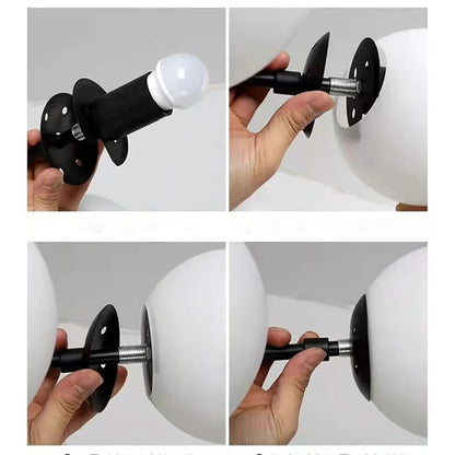 DecorBites™ Glass Shade Replacement for Magic Bean Lighting, 7cm Opening, Smoke Grey Amber Cognac