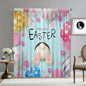 Decobites Easter Curtains with Pole Pocket, Ideal for Kitchens, Living Rooms, Balconies, Gardens