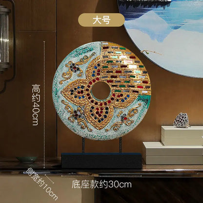 DecorBites™ Handmade Thai Solid Wood Tabletop Decoration for Living Room and TV Cabinet