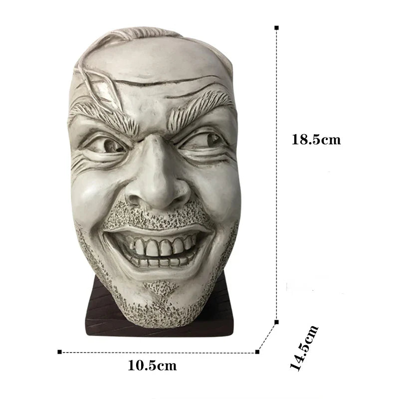 DecorBites™ Johnny Statue Bookshelf Bookend Funny-face Home Decoration Desktop Ornament