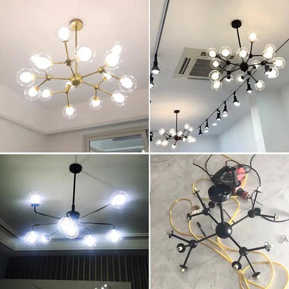 ثريا DecorBites™ الزجاجية المعلقة على شكل كرة لغرفة المعيشة وغرفة النوم وغرفة الطعام