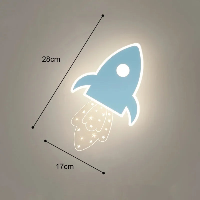 DecorBites™ Kids' Room Cartoon Wall Lamp: Cute LED Lighting for Bedroom, Aisle, Bedside