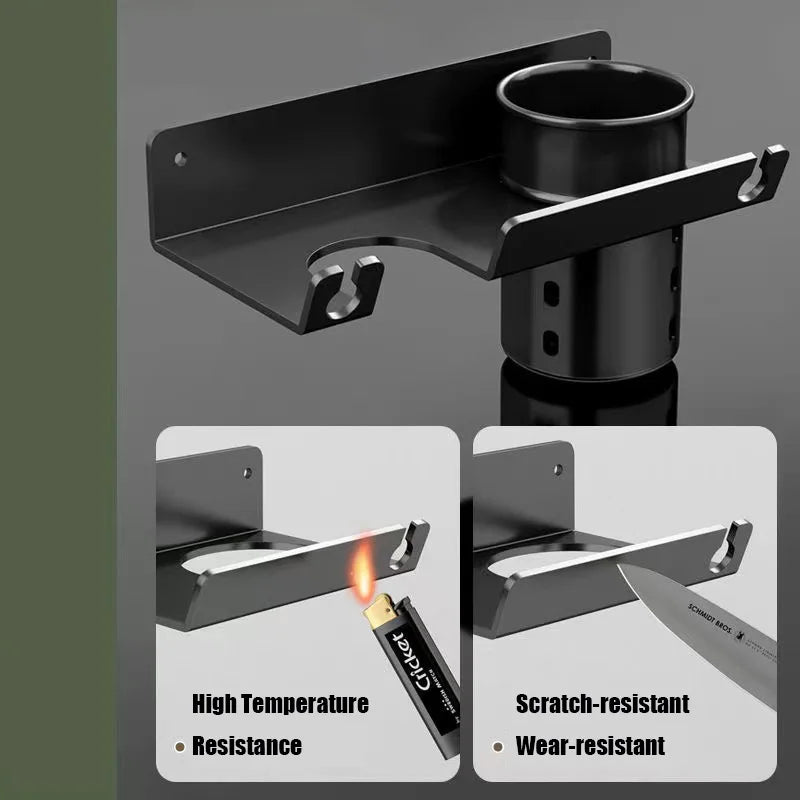 DecorBites™ Hair Tool Organizer Rack Bathroom Shelves Blower Storage Shelf