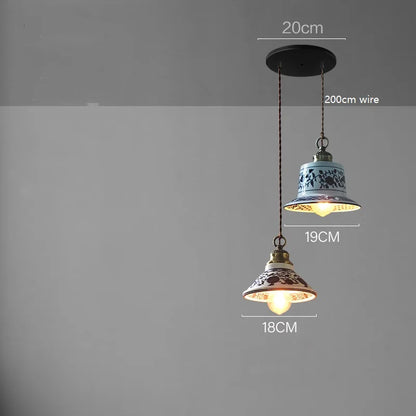 DecorBites™ Ceramic LED Pendant Lamp: Modern Simple Indoor Decor Lighting for Home & Restaurant