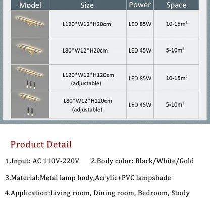 DecorBites™ LED Chandelier: Modern Ceiling Lighting for Living Dining Bedroom Kitchen Aisle