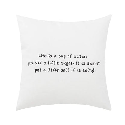 غطاء وسادة من الكتان القطني بطبعة هندسية تجريدية من DecorBites™، غطاء وسادة مزخرف على الطراز الاسكندنافي