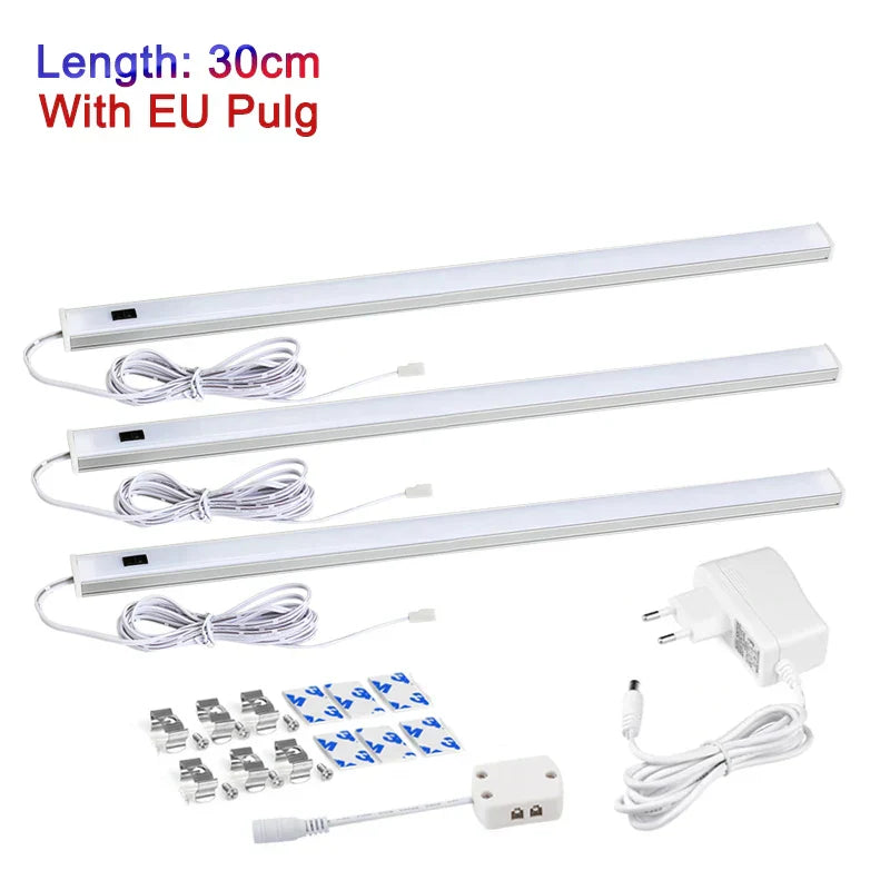 DecorBites™ LED Under Cabinet Light Hand Sweep PIR Motion Sensor Wardrobe Lamp