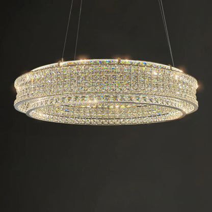 DecorBites™ K9 Crystal Luxury Chandelier for Restaurant Bar Hotel LED Lamps