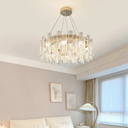 DecorBites™ Crystal LED Ceiling Lamp for Modern Living Room with Warm Light and Eye Protection