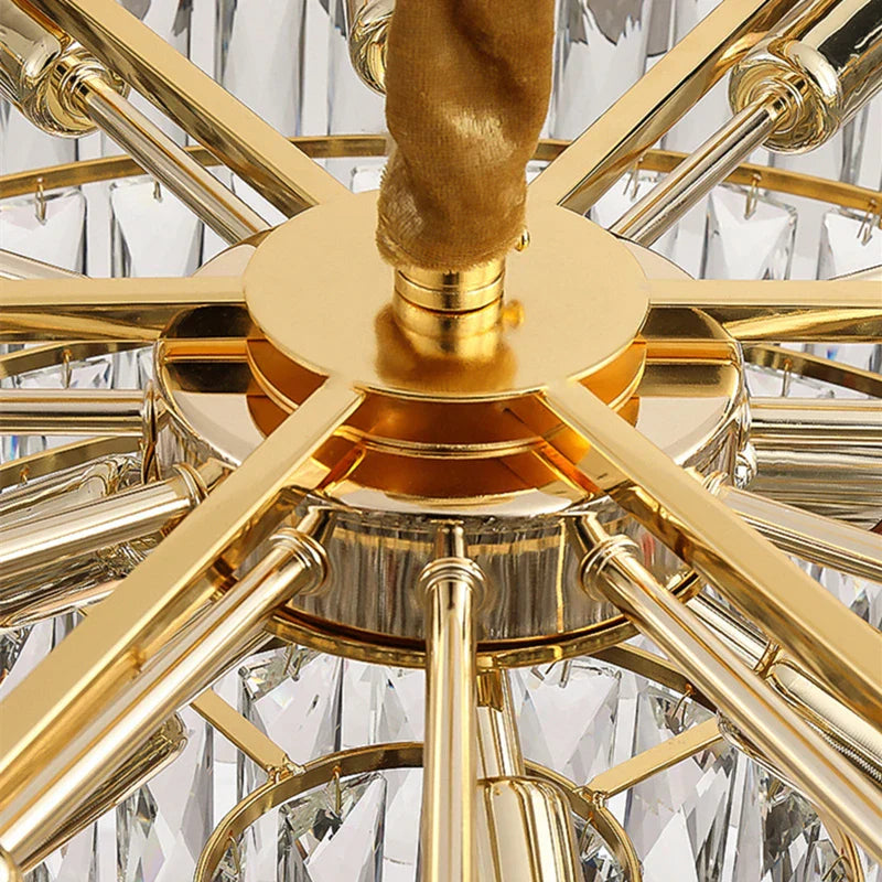 DecorBites™ K9 Crystal Modern Ceiling Chandelier for Living Room Lighting Fixture