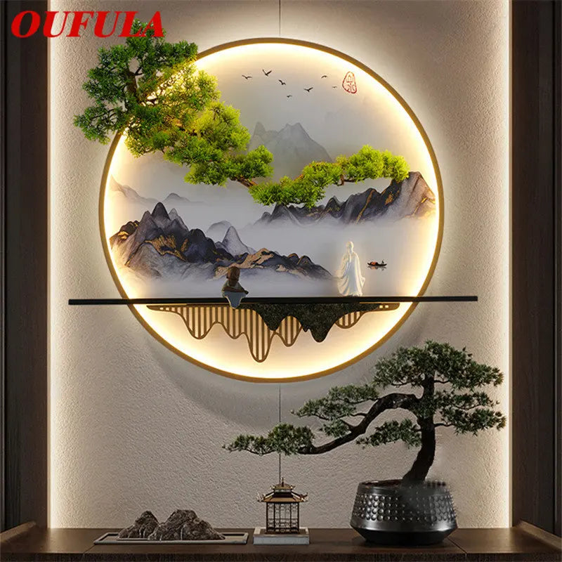 Lámparas de pared murales de paisaje Decorbites™ LED para sala de estar, dormitorio y hogar