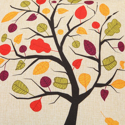 DecorBites™ Abstract Tree Flower Pattern Pillow Cover for Home Decor