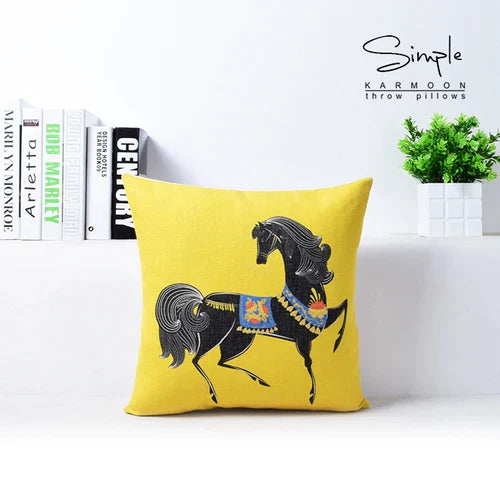 غطاء وسادة أريكة من الكتان القطني من DecorBites™، غطاء وسادة للديكور المنزلي