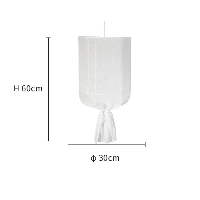 Lámpara colgante de tela de lino Decorbites™: Elegante candelabro de tela bohemia para hogar, restaurante, hotel