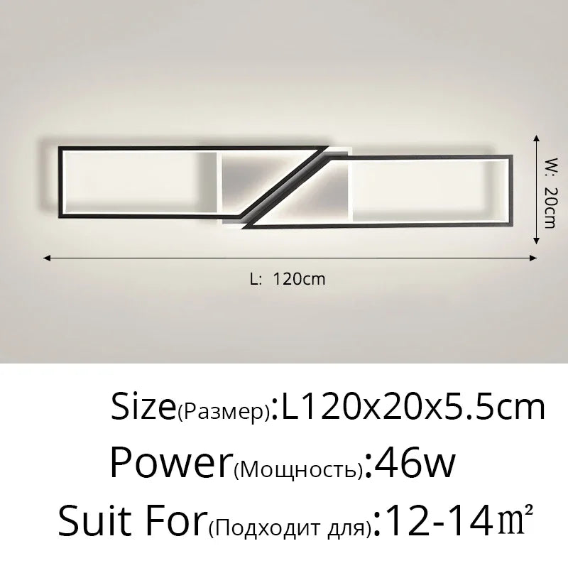 DecorBites™ LED Ceiling Light: Modern Fixture for Living Room, Kitchen & Hallway Lighting