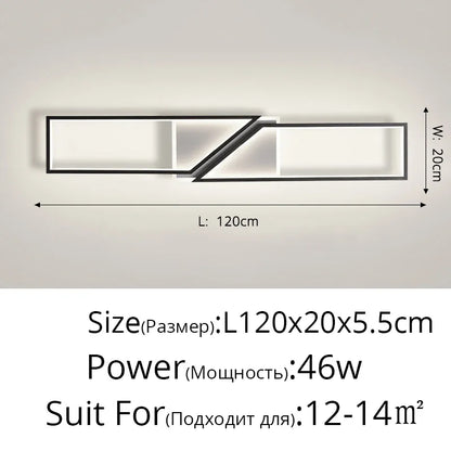 DecorBites™ LED Ceiling Light: Modern Fixture for Living Room, Kitchen & Hallway Lighting