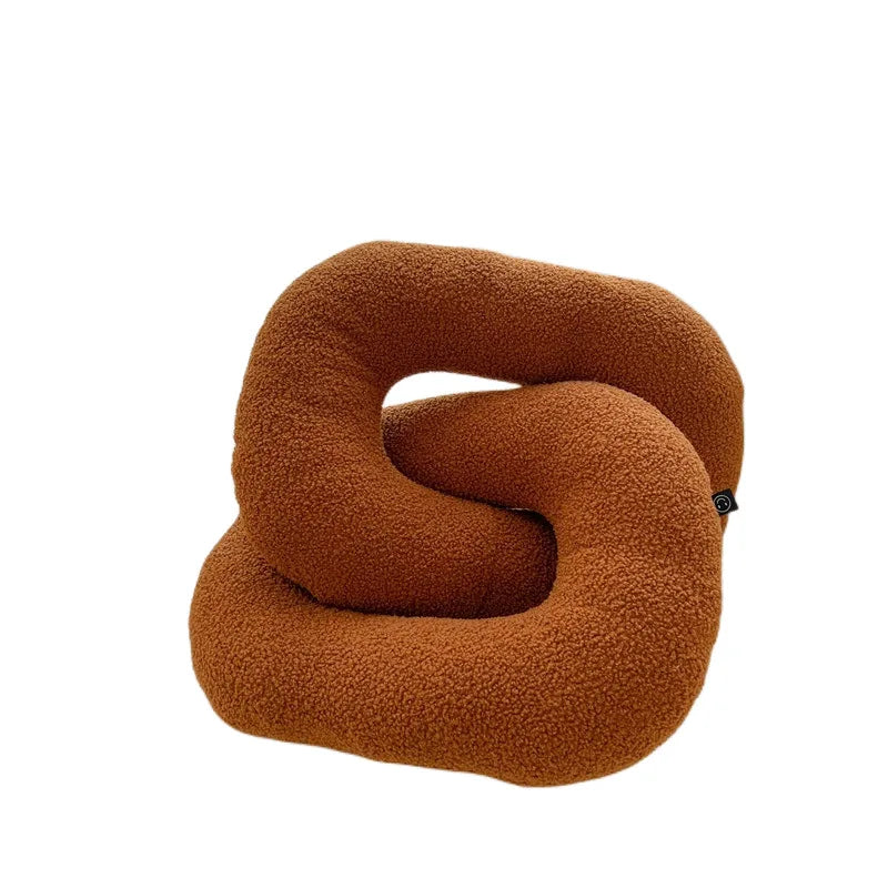 DecorBites™ Kids Comfort Knotted Cushion: Handmade & Bendable for Couch, Bed, Car, Office.