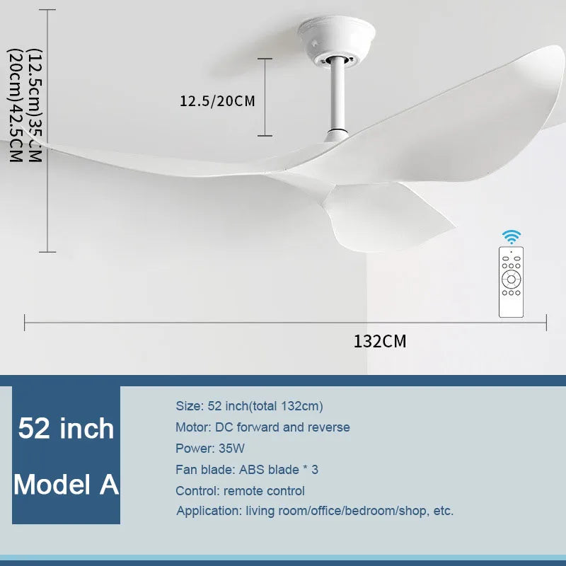 DecorBites™ Industrial Retro Ceiling Fan with Remote Control for Restaurant and Living Room