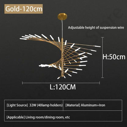 DecorBites™ LED Fireworks Ceiling Pendant Light - Modern Luxury Dimmable Room Decoration