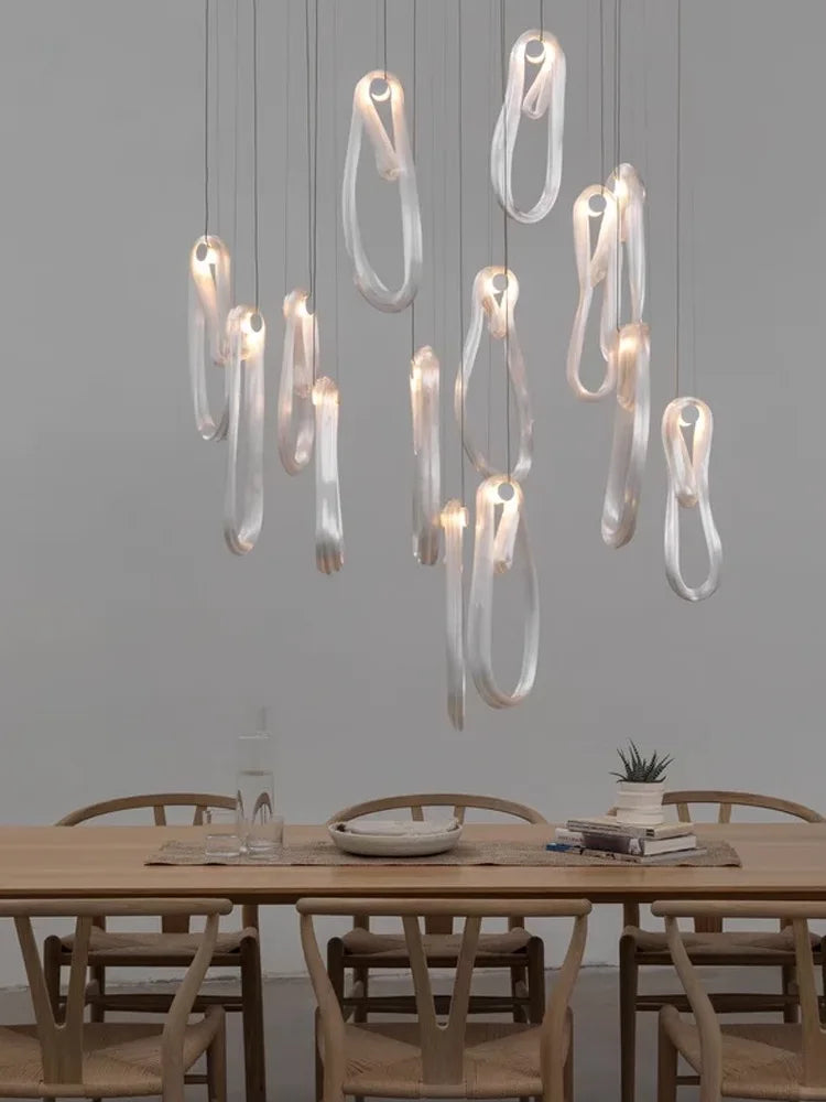 Lámpara colgante LED Decorbites™ para sala de estar y comedor, accesorio de iluminación de lujo