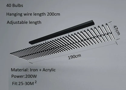 DecorBites™ LED Chandelier: Modern Art Pendant Lighting for Living Room, Dining Room, Office & Bar