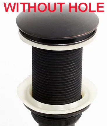 DecorBites™ Brass Pop Up Sink Drain - Antique Brass Gold Black Bathroom Basin Waste