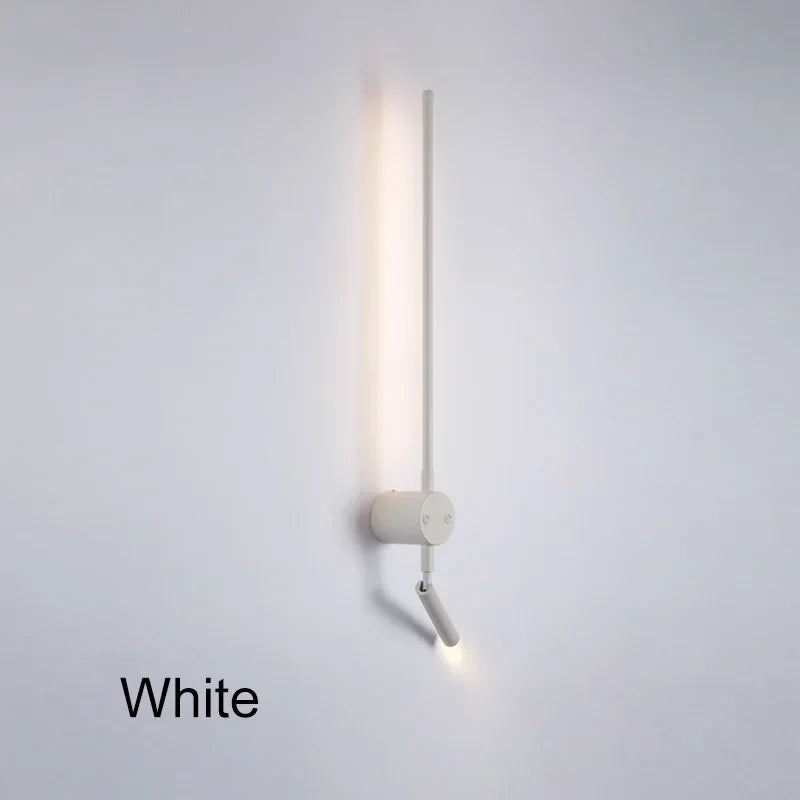 مصباح حائط LED أسود من DecorBites™ لغرفة النوم وغرفة المعيشة والسلالم وممرات الطعام