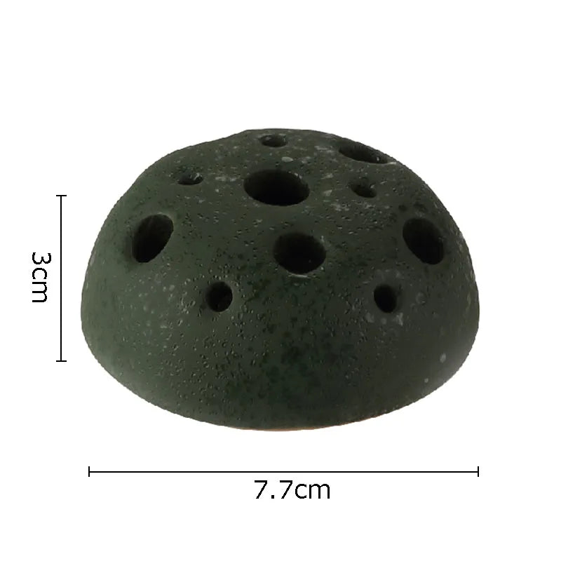 DecorBites™ Lotus Seedpod Ceramic Vase Artificial Flower Pot Modern Desk Decor