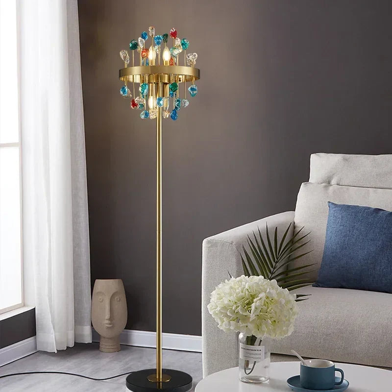 Lámpara de araña de cristal DecorBites™ con iluminación LED para comedor e isla de cocina