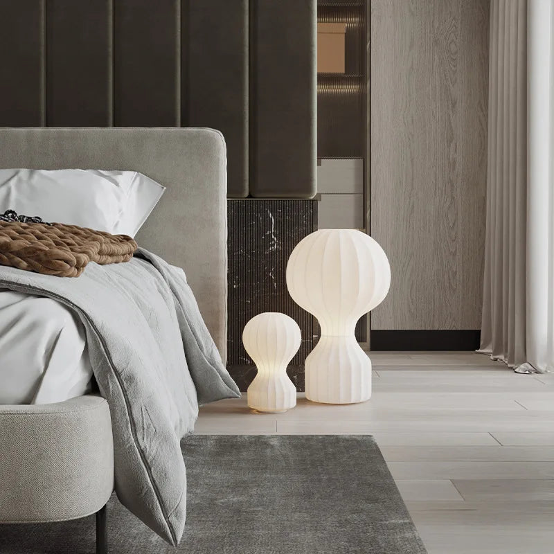 Silk Shade LED Floor Lamp