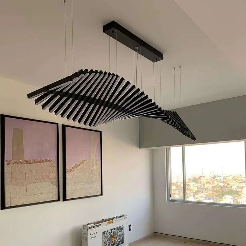 Lámparas colgantes LED DecorBites™ Wave para sala de estar, comedor y restaurante