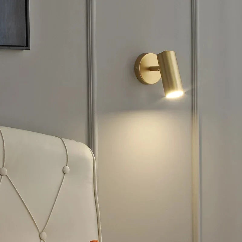 Lámpara de pared LED de arte de hierro dorado Decorbites™ moderna para dormitorio y sala de estar