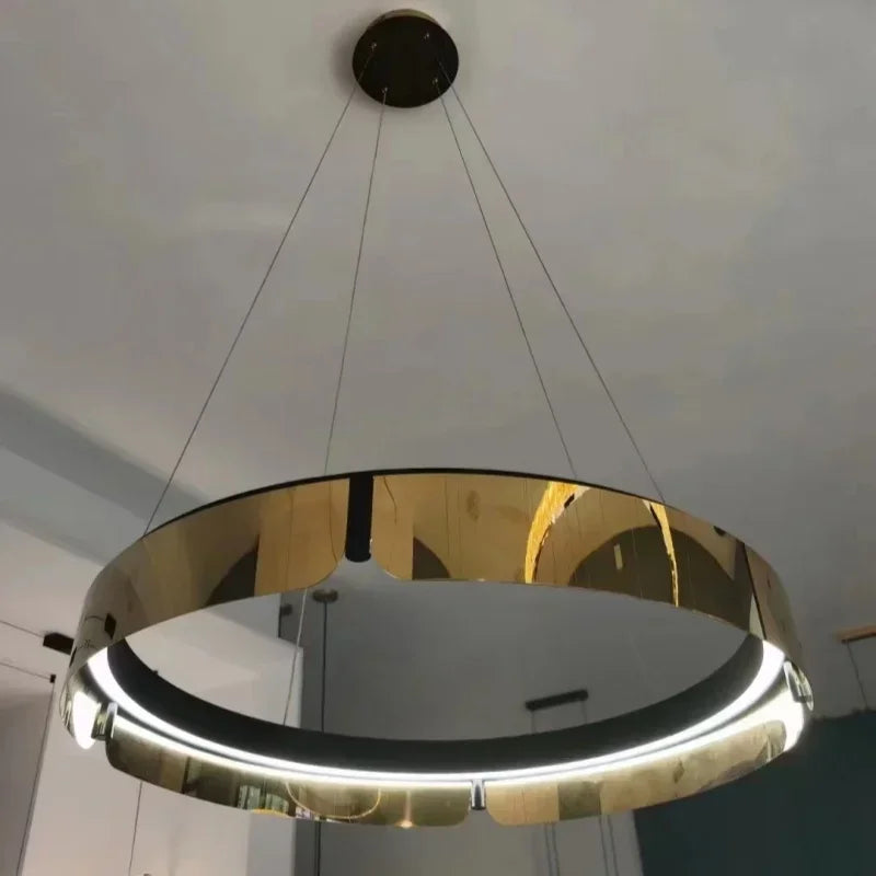 DecorBites™ LED Chandelier: Modern Minimalist Pendant Light for Living, Dining, Kitchen, Bedroom